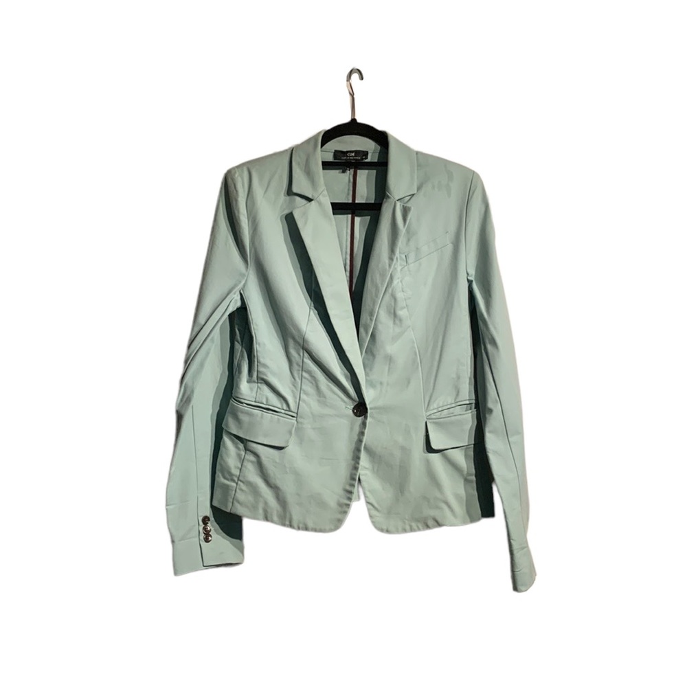 Cue Australia tailored mint green blazer